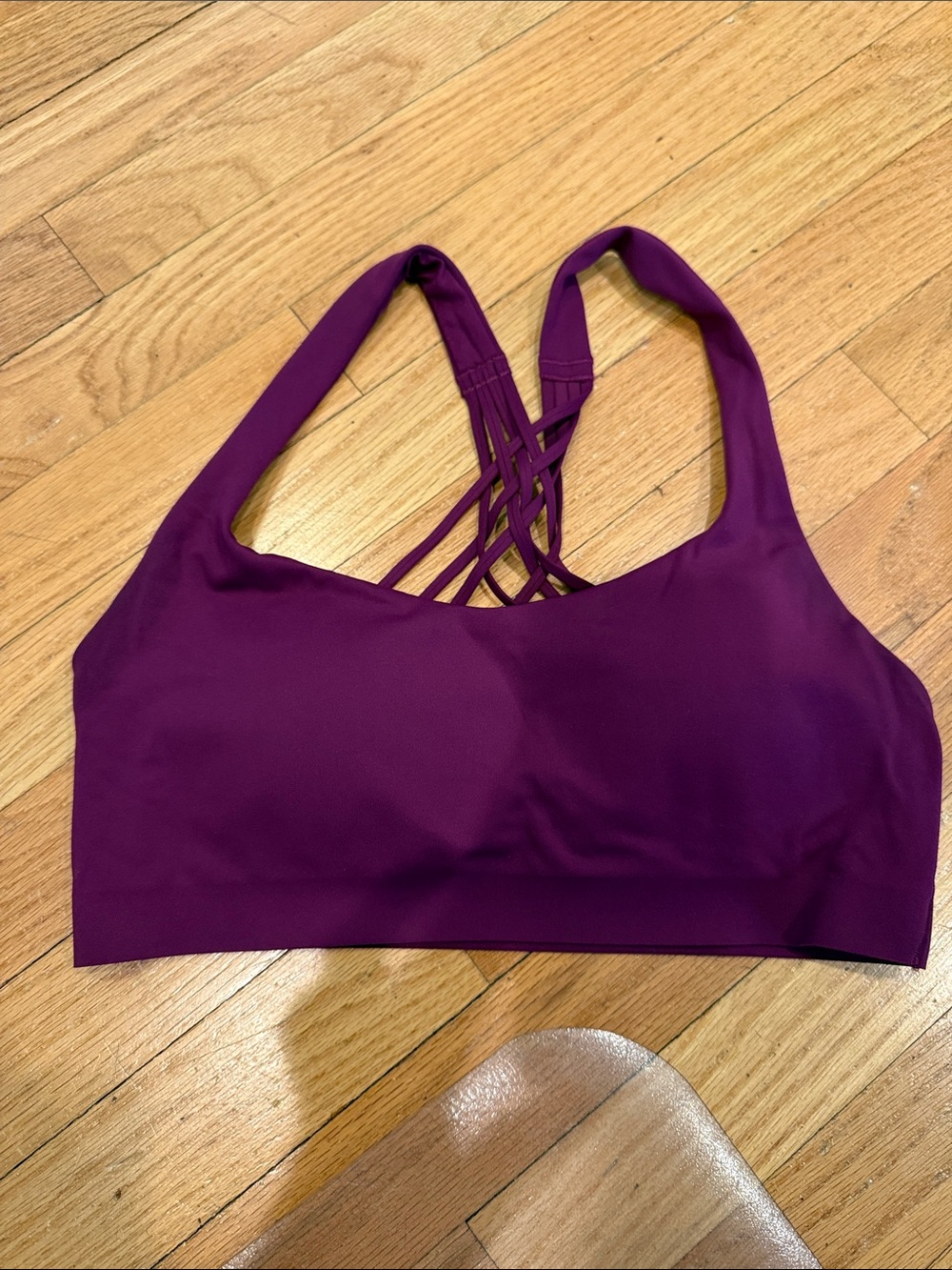 lululemon athletica Strappy Back Sports Bra - Plum